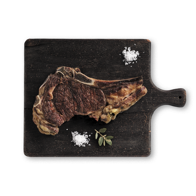 Working cow rib steak 2