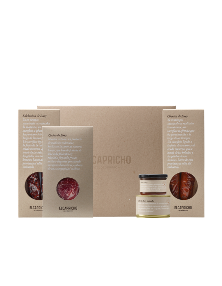 Caja pequeña buey y vaca El Capricho